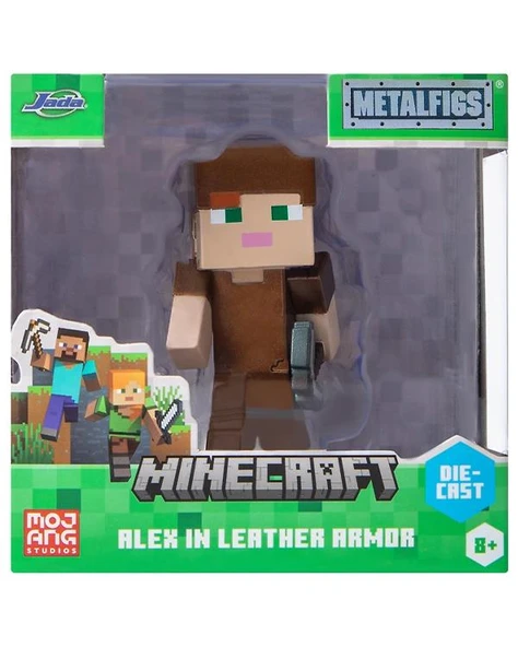Minecraft Metal Tekli Figür Alex in Leather Armor ürün görseli