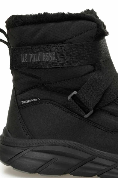 U.S. Polo Assn. CHERRY 4PR 101812626 Kadın Su Geçirmez Bot Siyah 36-40 - Resim 7