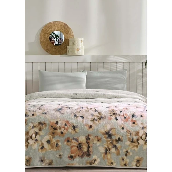 Özdilek Prime Çift Kişilik Battaniye (200x240)-Flor Sarı Yeni - Resim 3
