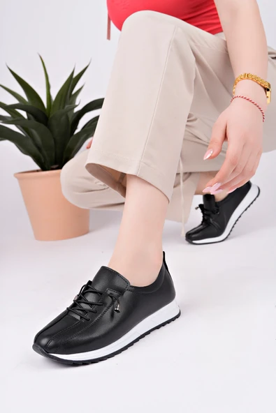 Fastbrandshoes Siyah Kadın Günlük Ayakkabı - Resim 2