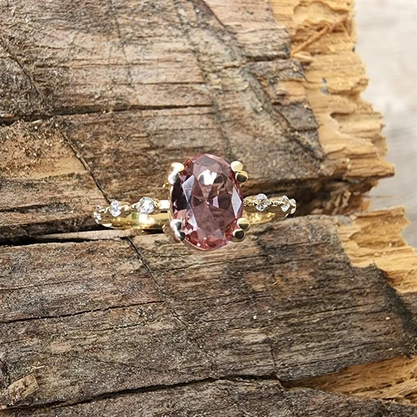 Evlilik Teklifi Altın Yüzük - 14 Ayar Altın 0.95 Karat Zultanit Taşlı Evlilik Teklifi Yüzüğü - Resim 10