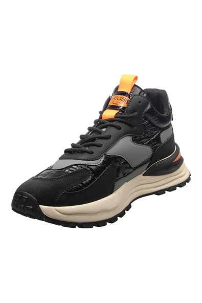 M.P. M.P 232-1235 Siyah-Turuncu Erkek Günlük Sneakers - Resim 3