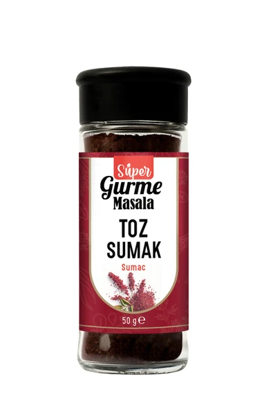 Toz Sumak 50 gr – Tuzluk Kapaklı Cam Ambalajda - Ground Sumac (Menşei; Türkiye) ürün görseli 1