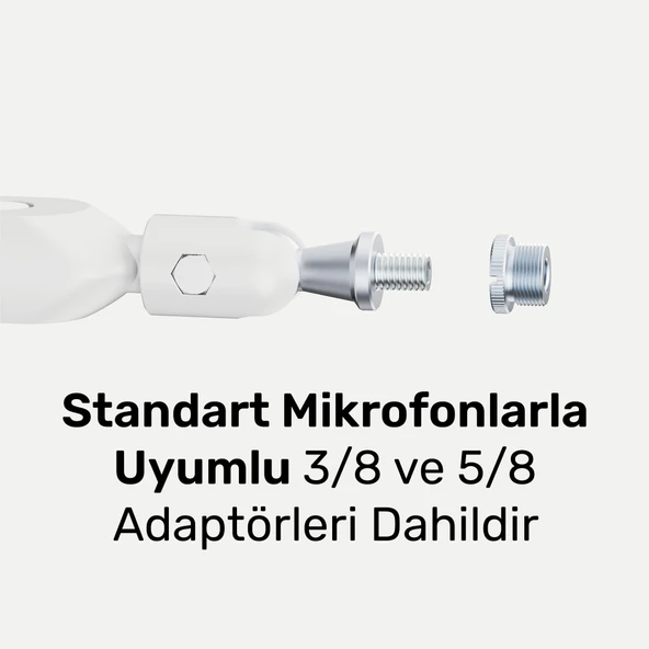 NPO STD191LW Elysium Profesyonel RGB Işıklı Amortisörlü Yayıncı Stüdyo Mikrofon Kolu - Resim 6