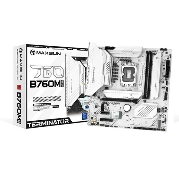 MAXSUN TEMINATÖR B760M GKD5 ICE DDR5 HDMI-DP PCIE 5.0 1700P MATX ürün görseli