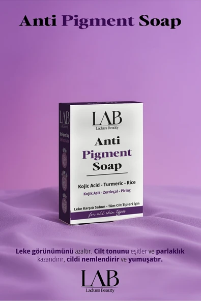 Lab Kojic Acid Zerdeçal Pirinç Etkisi İle Leke Karşıtı Sabun