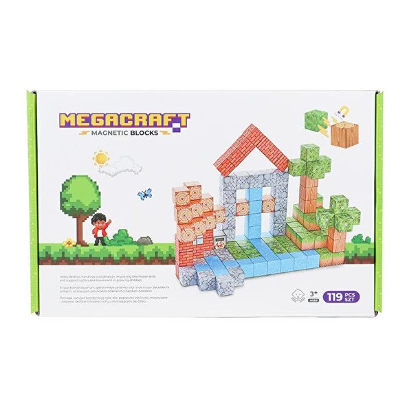 Megacraft Manyetik Bloklar Orman Temalı 119 Parça ürün görseli