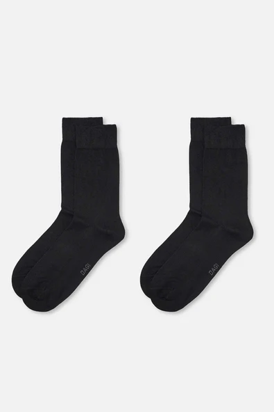 Dagi Siyah Erkek Bambu Çorap 2'Li ürün görseli 1