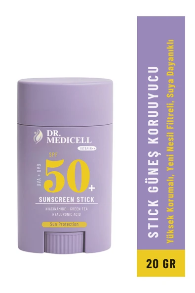 Stick Hassas Bölgeler Için Spf 50 Yüksek Korumalı Stick Güneş Kremi 20 gr .