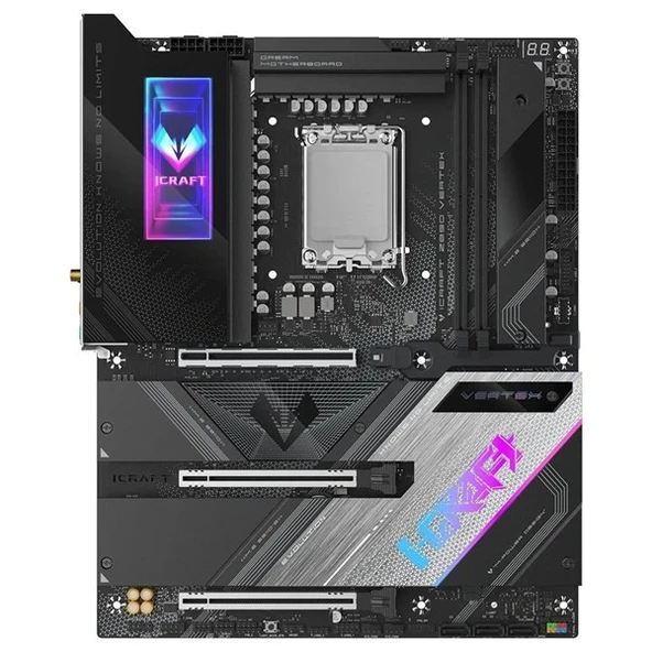 MAXSUN MS-iCraft Z890 VERTEX WIFI7 DDR5 HDMI-DP TYPEC PCIE 5.0 1851P ATX - Resim 2