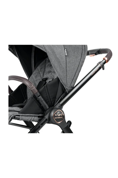 Kanz x-Go Ultimate Travel Sistem Bebek Arabası Rose Gold Gri - 3