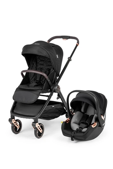 Kanz x-Go Ultimate Travel Sistem Bebek Arabası Rose Gold Siyah