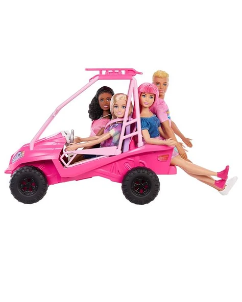 Barbie Mysteries Aile Plaj Arabası Oyun Seti JFV68 - Resim 3