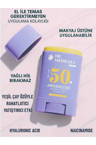 Stick Hassas Bölgeler Için Spf 50 Yüksek Korumalı Stick Güneş Kremi 20 gr . - 2
