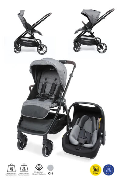 Kanz Nova Travel Sistem Bebek Arabası Gri - 2
