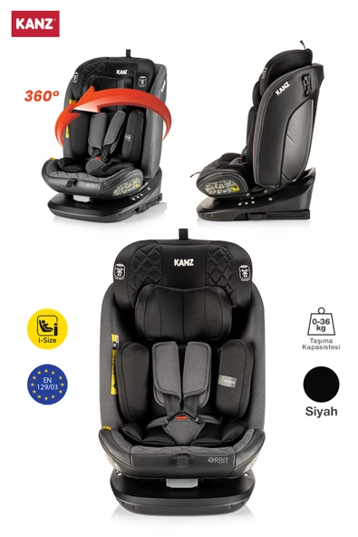 Kanz Orbit i-Size (0-36kg) Oto Koltuğu Siyah - 2