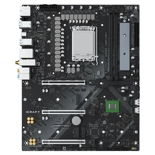 MAXSUN MS-iCraft Z890 VERTEX WIFI7 DDR5 HDMI-DP TYPEC PCIE 5.0 1851P ATX - Resim 5