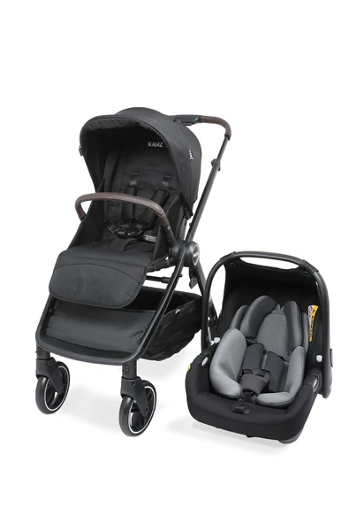 Kanz Nova Travel Sistem Bebek Arabası Siyah