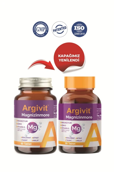 Magnizinmore Magnezyum, Çinko Ve Vitamin D Içeren Takviye Edici Gıda 60 Tablet - 4