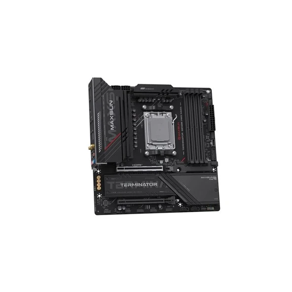 MAXSUN TERMINATÖR B850M PRO DARK WIFI7 DDR5 HDMI-DP TYPEC PCIE 5.0 1851P MATX - Resim 3