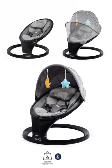 Kanz Swan Elektrikli Ana Kucağı Black Edition - 4