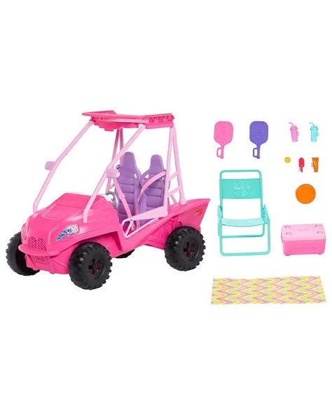 Barbie Mysteries Aile Plaj Arabası Oyun Seti JFV68 - Resim 2