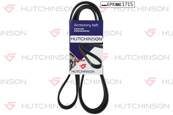 HUTCHINSON 6PK1715 KANALLI KAYIS BMW F45 F46 F48 F39 MINI F55 F56 F57 F60 VW TRANSPORTER T4 FORD FOCUS I TRANSIT CONNECT OPEL ASTRA J CITROEN BERLINGO MITSUBISHI OUTLANDER LANCER CHEVROLET CRUZE 1S4Q6 ürün görseli 1
