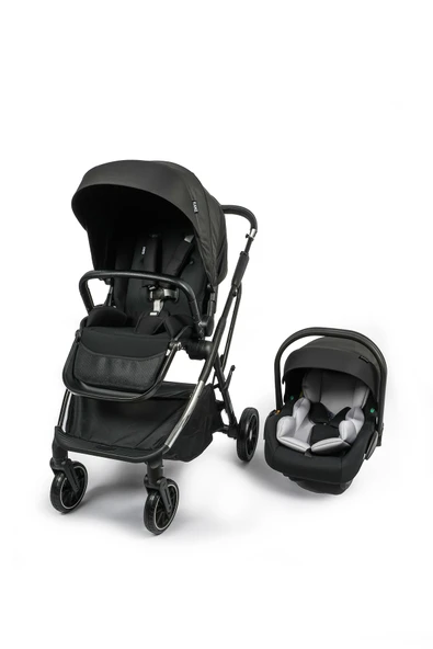 Kanz Thunder Kolay Katlanabilen Travel Sistem Bebek Arabası Oreoblack