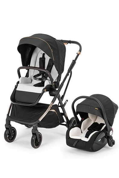 Kanz Okie Dokie Travel Sistem Bebek Arabası Siyah ürün görseli 1
