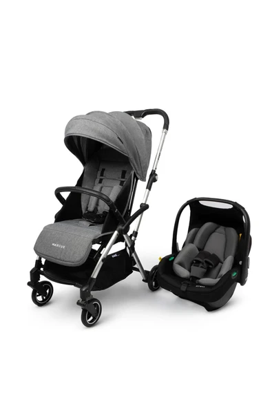 Kanz Marcus Kolay Katlanabilen Kabin Travel Sistem Bebek Arabası Heavy Grey