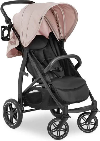 Hauck Buggy Rapid 4D, doğumdan itibaren 22 kg'a kadar çocuklar için uzanma fonksiyonlu, lastik tekerlekli, bardak tutucu, UPF 50+, küçük katlanabilir, 3 kg'a kadar XL sepet (Dusty Rose) Outlet ürün görseli