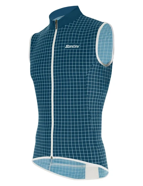 Santini Nebula Büyük Beden Erkek Rüzgarlık Yelek 1W54275NEBUL - Resim 2