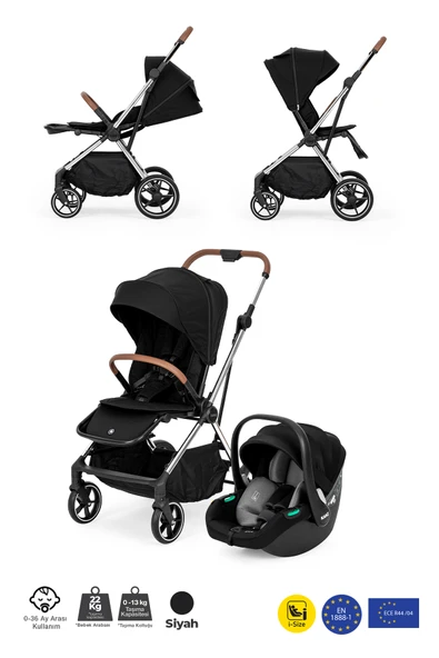 Kanz Snap Autofold Travel Sistem Bebek Arabası Darkness Black - 7