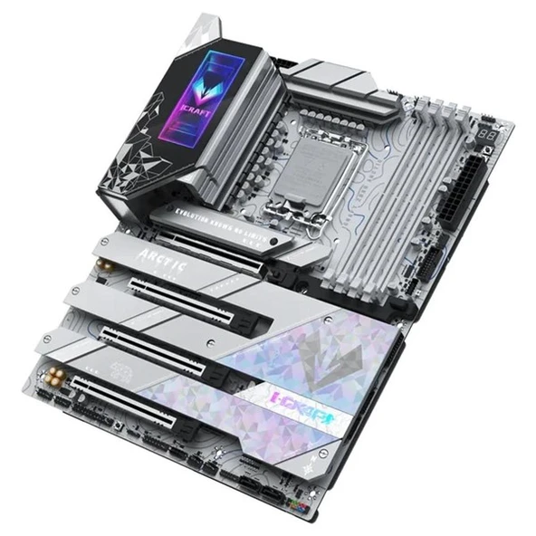 MAXSUN MS-iCraft Z890 ARCTIC WIFI7 DDR5 HDMI-DP TYPEC PCIE 5.0 1851P ATX BEYAZ - Resim 3