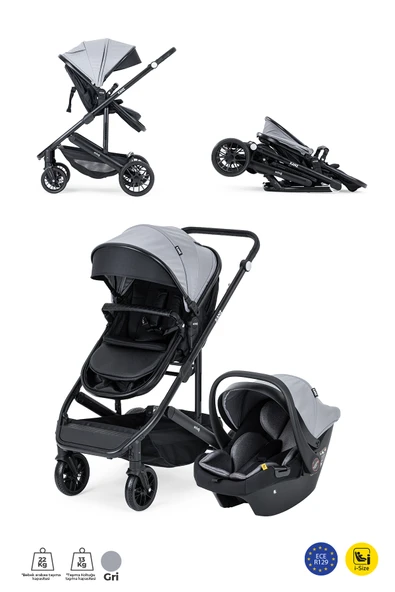 Kanz Echo Travel Sistem Bebek Arabası Gri - 9