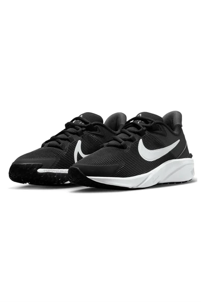 Nike Star Runner 4 DX7615-001 Siyah Kadın Ayakkabı - Resim 3