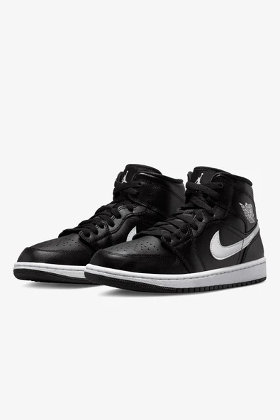 Nike Air Jordan 1 MID DV0991-001 Siyah Kadın Ayakkabı - Resim 3