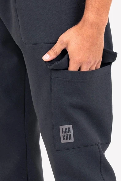 Lescon 23NTES001144-633 Siyah Erkek Eşofman Altı - 6