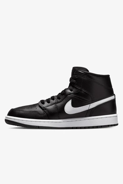 Nike Air Jordan 1 MID DV0991-001 Siyah Kadın Ayakkabı - Resim 4
