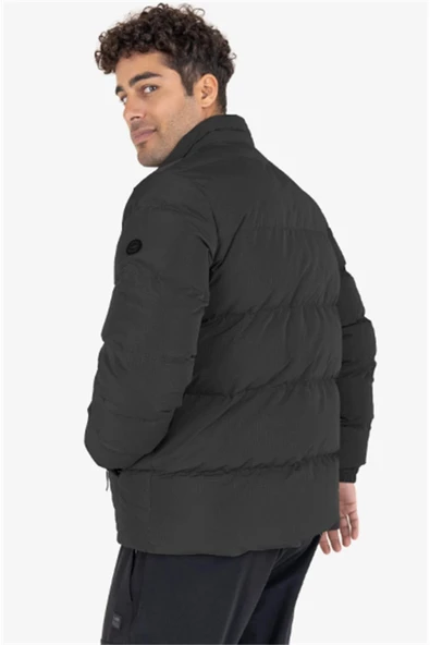 Lescon 23NTES001106-633 Siyah Erkek Şişme Mont - 4