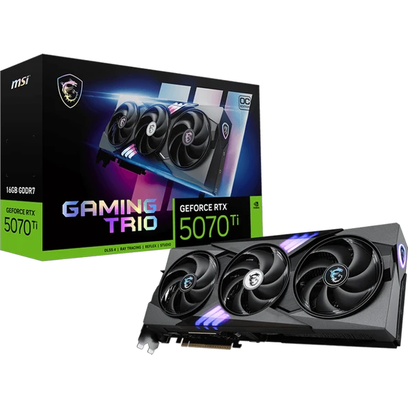 MSI GeForce RTX 5070 Ti GAMING 3X OC 16GB GDDR7 DLSS 4 256 Bit Ekran Kartı