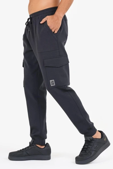 Lescon 23NTES001144-633 Siyah Erkek Eşofman Altı - 4