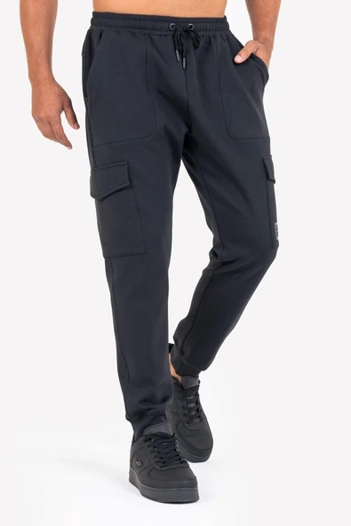 Lescon 23NTES001144-633 Siyah Erkek Eşofman Altı