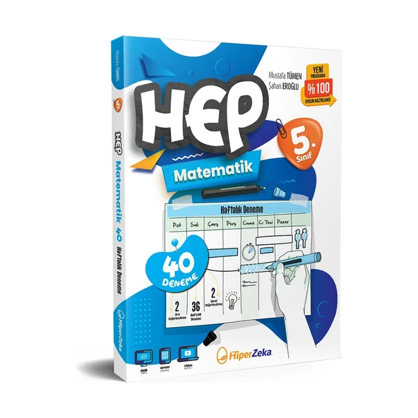 2026 5. Sınıf Haftalık Hep Matematik 40 Deneme ürün görseli