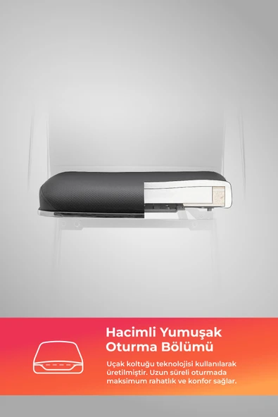 Ergolife Sit 10 Sandalye | Krom Ayaklı, Deri Kaplama, Siyah, Bar Sandalyesi -178.22.1.778 - 3