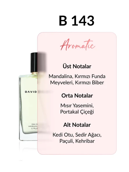 David Walker B143 Romano 50 ml Kadın Parfüm | Aromatic - Resim 2
