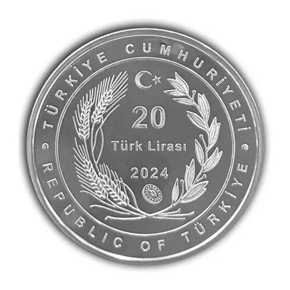 AgaKulche Süleyman Demirel Gümüş Sikke Coin - Resim 2