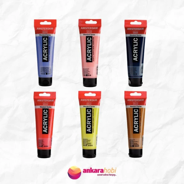Amsterdam Akrilik Boya 120ml 6'LI SET ürün görseli 1
