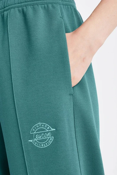 Lescon Comfort Fit 24NTBV002121-011 Yeşil Kadın Eşofman Altı - 5