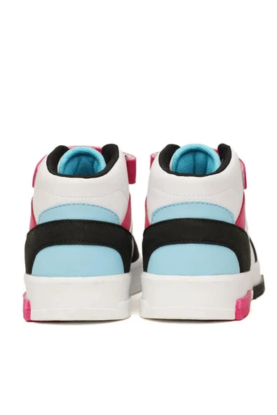 hummel Courfu JR 900553-9047 Beyaz & Siyah & Pembe Kız Çocuk Günlük Spor Ayakkabı - 4